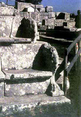Foto sedile in pietra